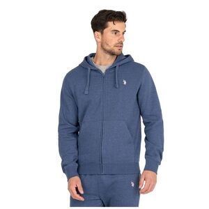 U.S. POLO ASSN. MEN’S EVERYDAY FILL ZIP FLEECE HOODIE
